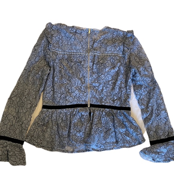 Aakaa Lace Peplum Blouse NWT - Picture 2 of 4
